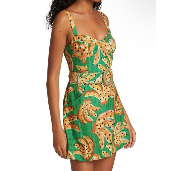 Farm Rio Raining Bananas Mini Dress – NWT – Size Small - Picture 4 of 8